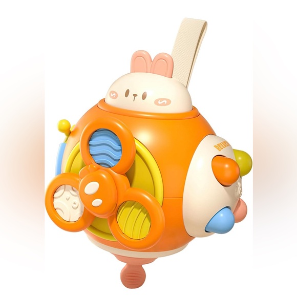 Rabbit🐇Busy Cube 4 Kids🧒🏻Promoting Sensory Learning Engaging Travel🧭Toy - Picture 1 of 11